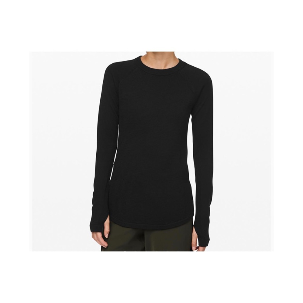 Black LuluLemon Sit in Lotus Sweater